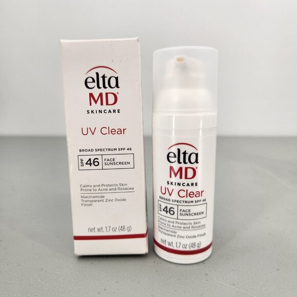 EltaMD Elta MD Skincare UV Clear Face Sunscreen SPF 46 Broad‎ Spectrum 1.7 Oz - Picture 2 of 7